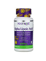 Natrol Альфа-липой қышқылы, баяу б лінетін, 600 мг, 45 таблетка