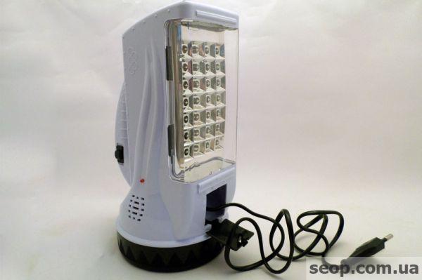Фонарь-прожектор ручной аккумуляторный YJ-222 + боковая панель - фото 2 - id-p104215528