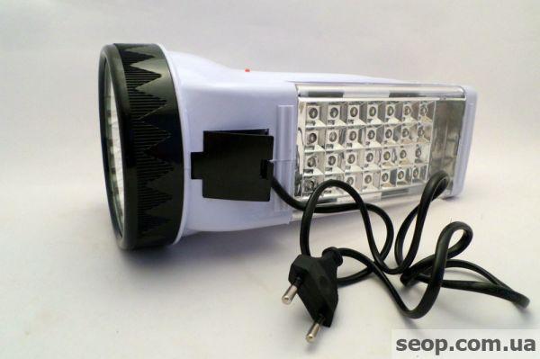 Фонарь-прожектор ручной аккумуляторный YJ-222 + боковая панель - фото 3 - id-p104215528