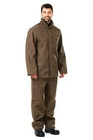 Костюм суконный жаростойкий: куртки и брюк на подкладке из бязи. - фото 1 - id-p104215620