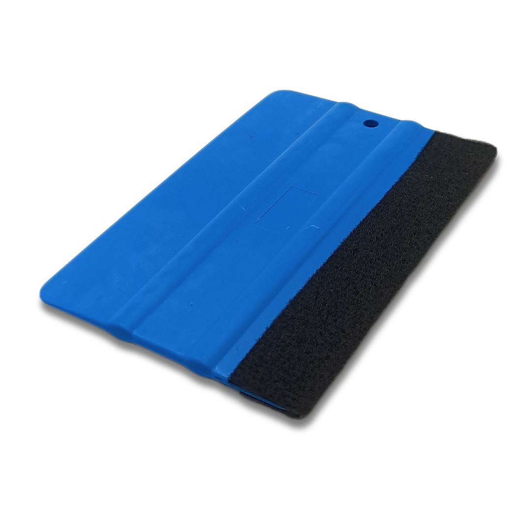 Ракель пластиковый синий с фетровой накладкой V18 12,6смХ8см мягкий - фото 1 - id-p103882264