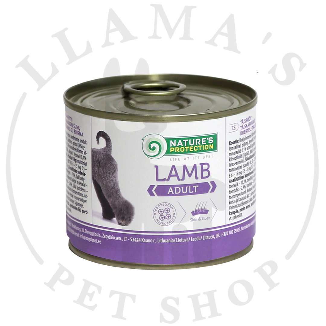 Nature's Protection Adult Lamb 200 гр Консерва для взрослых собак с мясом ягненка 200 гр - фото 1 - id-p104217113
