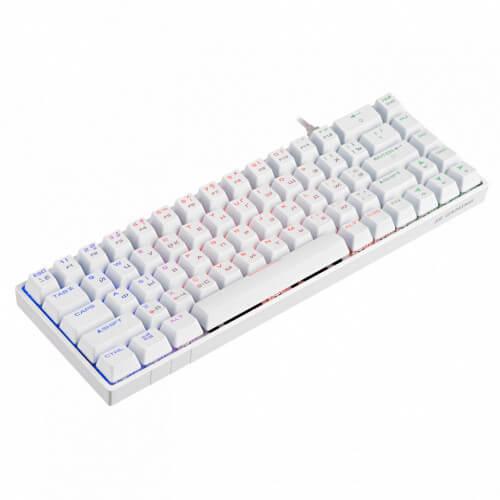 Клавиатура игровая 2E GAMING KG380 RGB 68key Gateron Brown Switch White