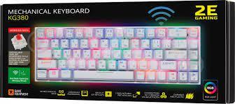 Клавиатура игровая 2E GAMING KG380 RGB 68key Gateron Red Switch White