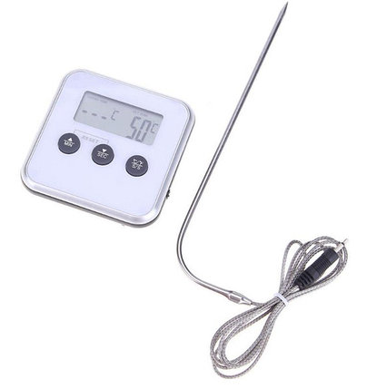 Термометр с таймером и выносным шнуром, фото 2