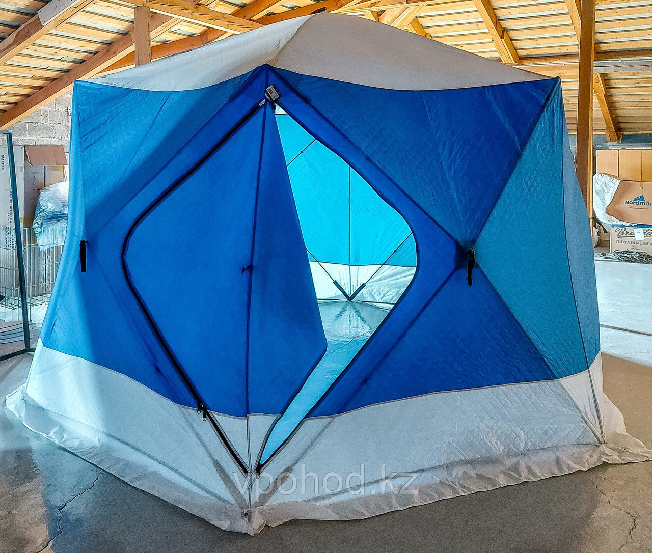 Палатка куб шестигранный на синтепоне  360х320х220