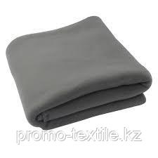 Флисовый плед серого цвета с логотипом |Пледы из флиса серогоцвета | Пошив пледов серого цвета