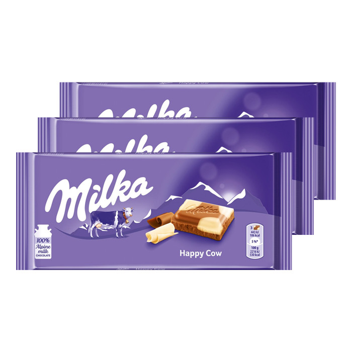 Шоколад Milka Happy Cow  100гр  (23 шт. в упаковке) /Европа/