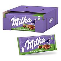 Milka Whole Hazelnut цельный орех (100 грамм)  (17 шт. в упак) ЕВРОПА