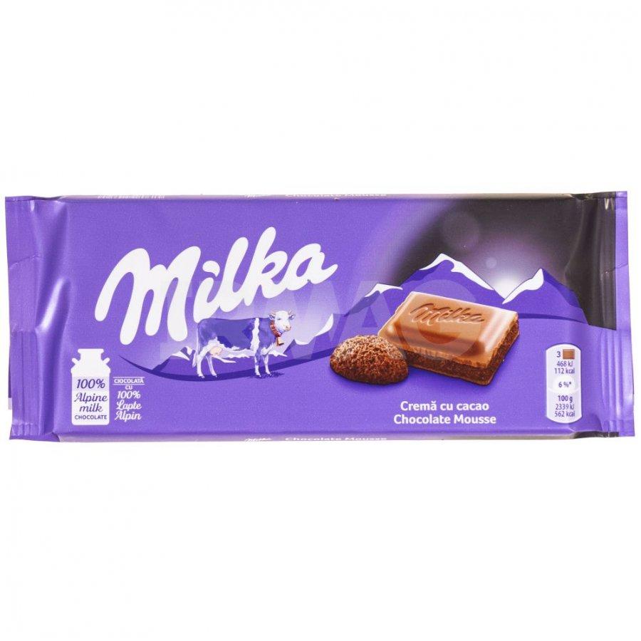 Milka Chocolate Mousse 100гр (22 шт -упак) ЕВРОПА