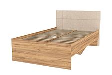Кровать Модекс-2 120х200 см, дуб золотой, карамельный, фото 2