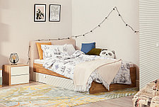 Кровать Модекс-2 120х200 см, дуб золотой, карамельный, фото 3
