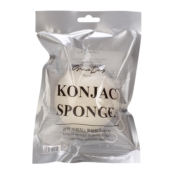 GRACE DAY Спонж конняку Konjac Sponge 1ea Бежевый