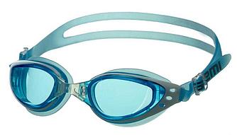 Очки для плавания Atemi, силикон голубой/белый, B20