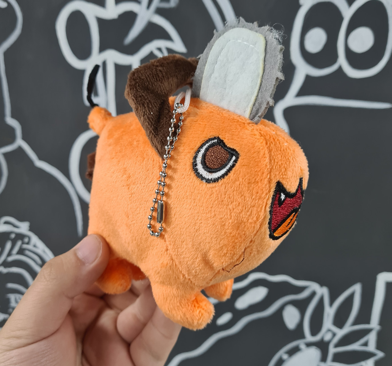 Плюшевый Почита (в виде брелока) - Человек-Бензопила, фото 1