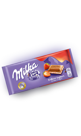 MILKA Strawberry youghurt клубника 100гр  (22 шт. в упаковке) ЕВРОПА