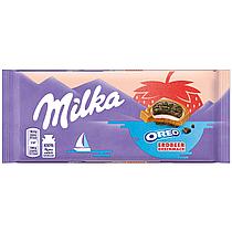 Milka Oreo Strawberry flavors 100гр  (20 шт. в упаковке) ЕВРОПА