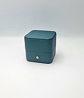 Ювелирная коробочка для кольца зеленая 19375-99