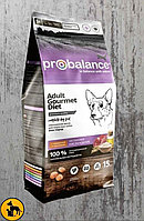 PROBALANCE, Пробаланс для взрослых собак с говядиной и кроликом, 15 кг