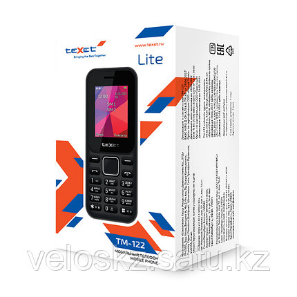 Мобильный телефон Texet TM-122 черный, фото 2