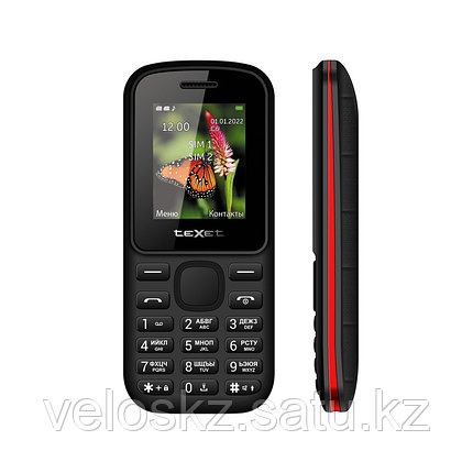 Мобильный телефон Texet TM-130 Черно-красный, фото 2