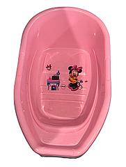 Ванночка для купания с картинками,цвет розовый