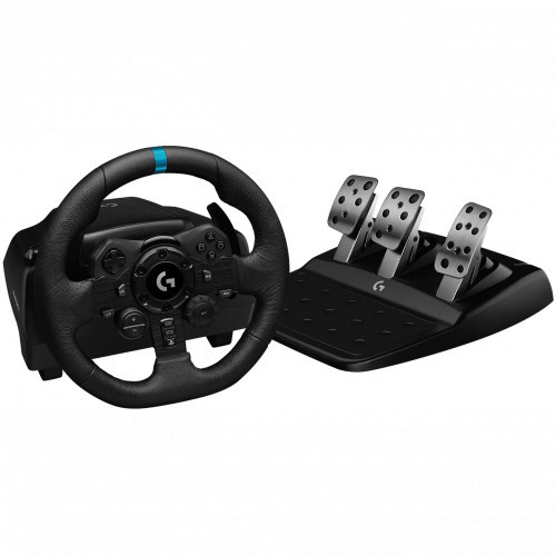 Logitech G923 (гоночный руль и педали для PS4/PS5 и ПК) манипулятор (941-000149) - фото 1 - id-p104253050