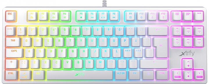 Клавиатура игровая/Gaming keyboard Xtrfy White