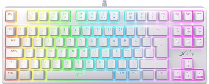 Клавиатура игровая/Gaming keyboard Xtrfy White - фото 1 - id-p104253129