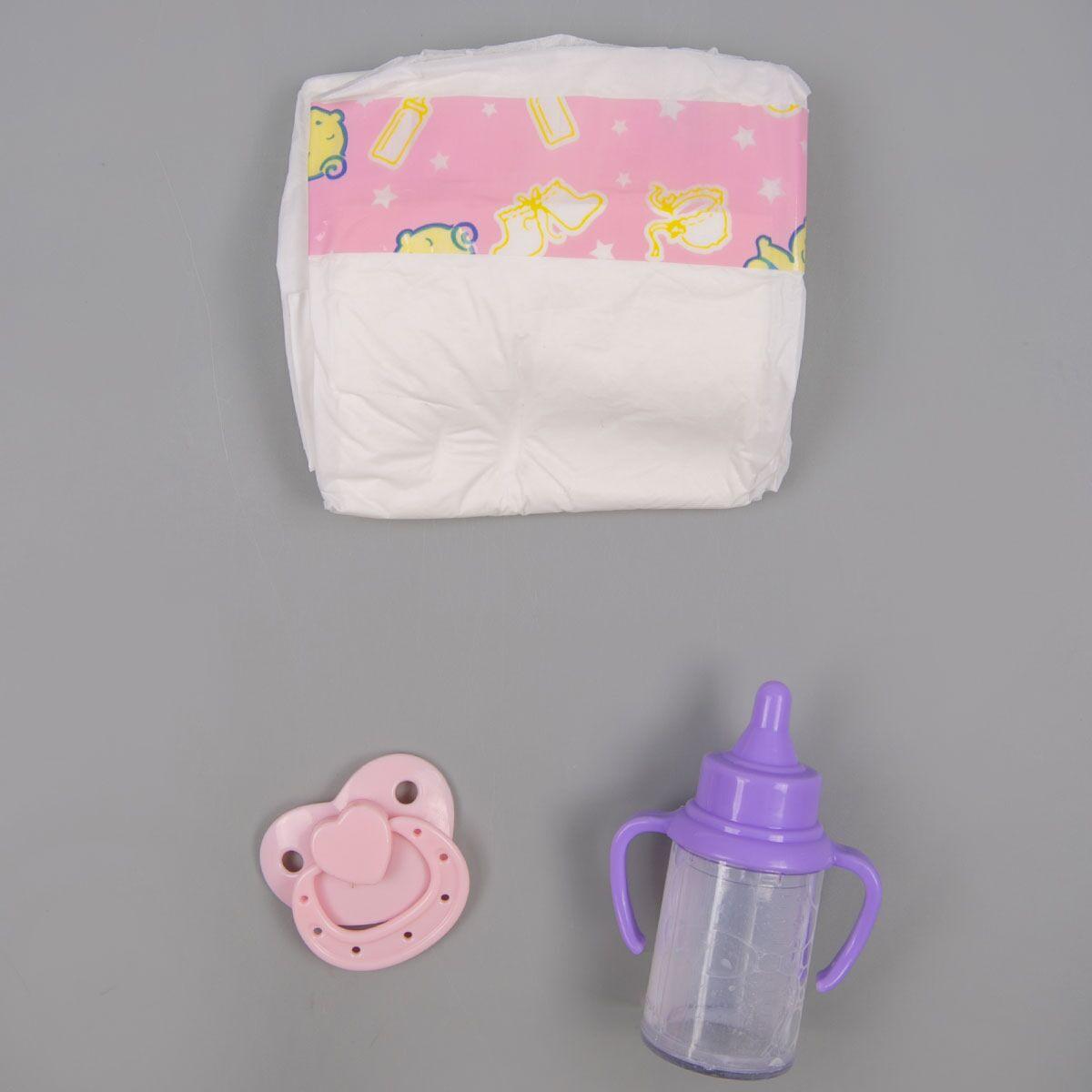 Кукла блондинка в цветочном платье Little baby