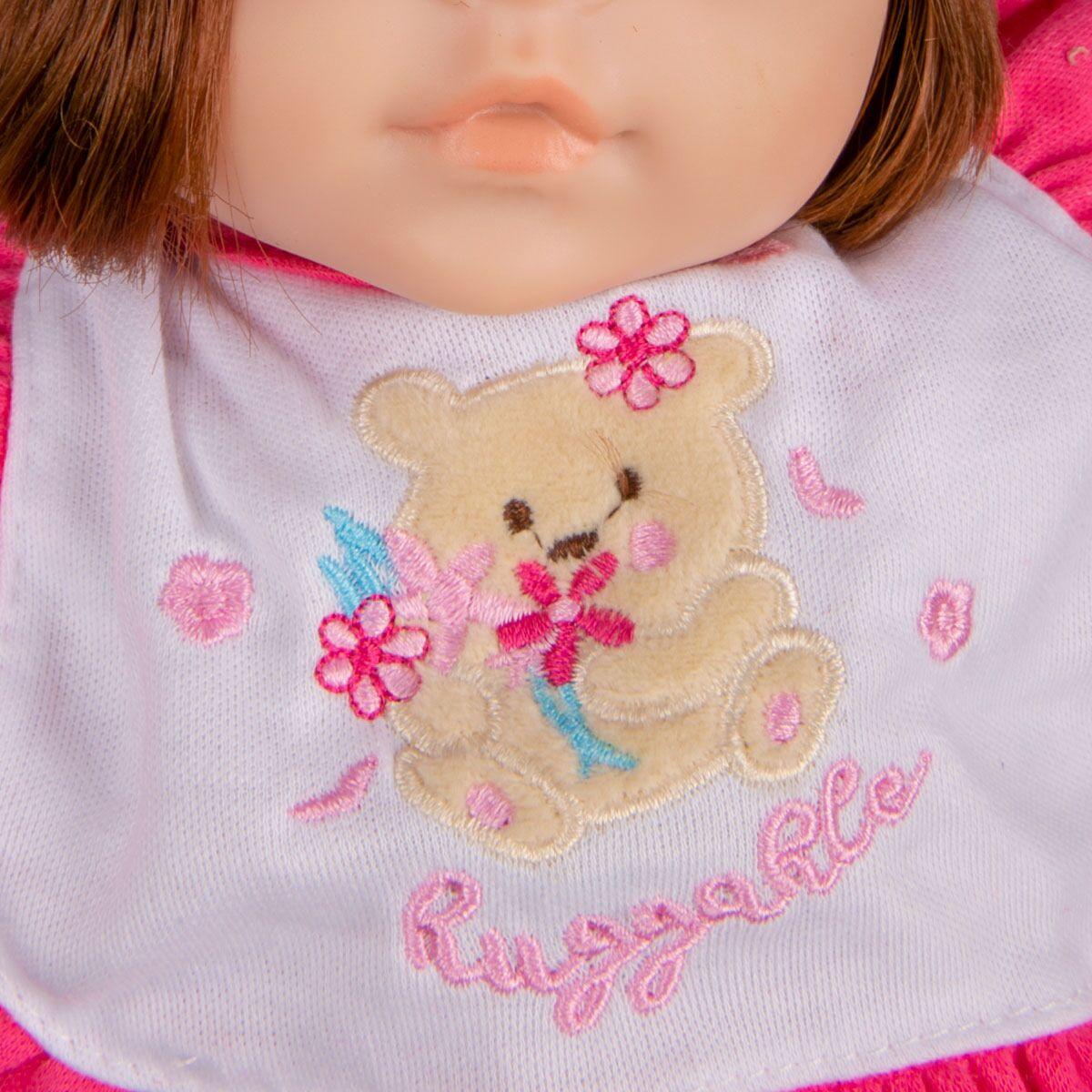 Кукла шатенка с бутылочкой  Little baby