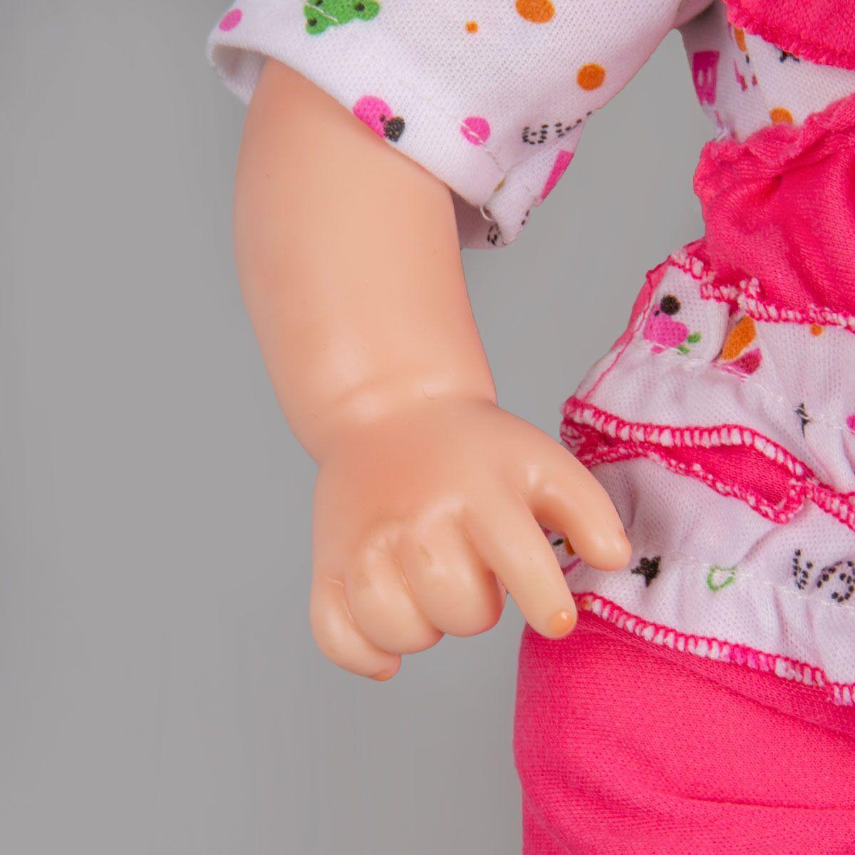 Кукла шатенка с бутылочкой  Little baby