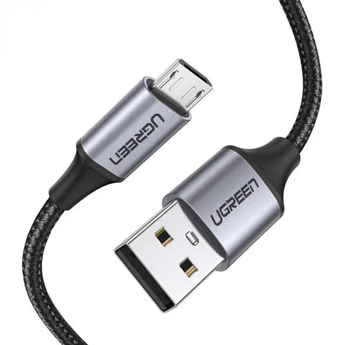 UGREEN 60147 Кабель US290 Micro USB 2.0 Cable 1.5m Metal/Black