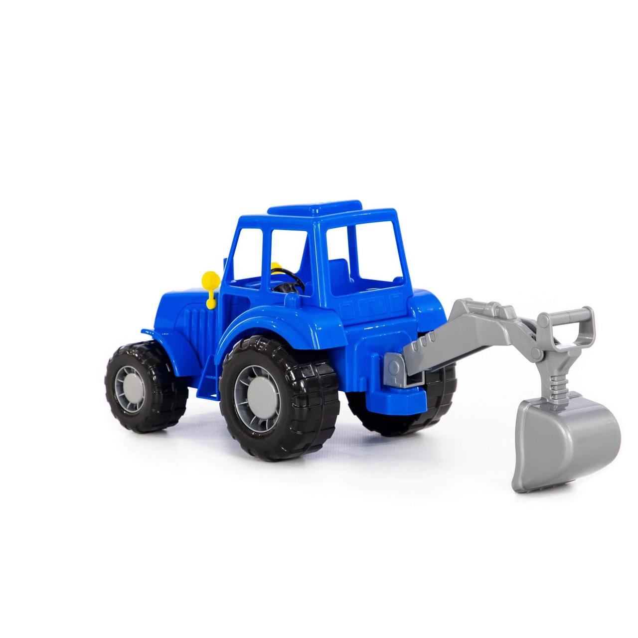 Полесье Игрушечная машинка Трактор Алтай с лопаткой, синий - фото 2 - id-p104255896