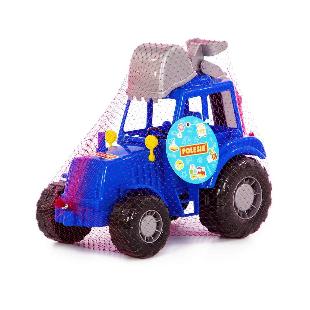 Полесье Игрушечная машинка Трактор Алтай с лопаткой, синий - фото 4 - id-p104255896