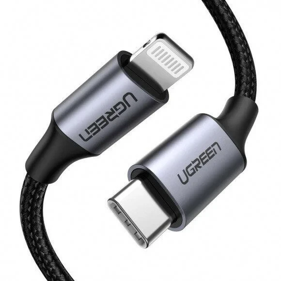 UGREEN 70524 Кабель US304 Lightning To Type-C 2.0 Male Cable 1.5M