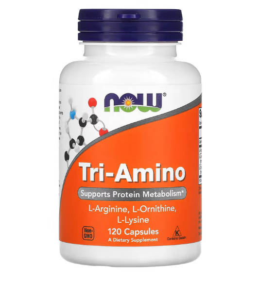 NOW Foods, Tri-Amino, 120 капсул