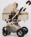 Детская коляска для детей прогулочная для новорожденных трансформер Belecoo 2в1 до 3 лет автокресло, фото 2