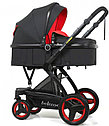 Детская коляска для детей прогулочная для новорожденных трансформер Belecoo Х6 3в1 до 3 лет автокресло, фото 3