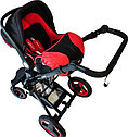 Детская коляска для детей прогулочная для новорожденных трансформер Belecoo Х6 3в1 до 3 лет автокресло, фото 4