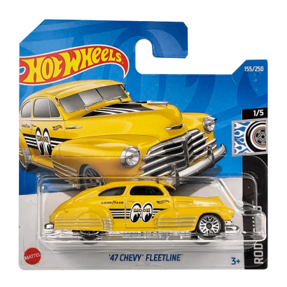Hot Wheels Модель Chevy Fleetline '47, желтый - фото 1 - id-p104223963