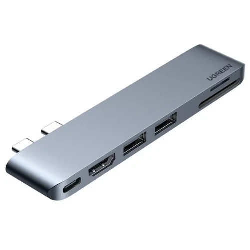 UGREEN 80856 Адаптер CM380 6-in-2 USB C Hub for MacBook Pro