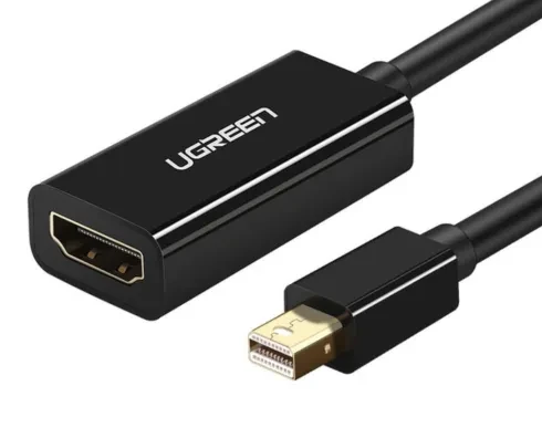 UGREEN 40360 Переходник MD112 Mini DP to HDMI Converter 4K (Black) - фото 1 - id-p104258414