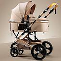 Детская коляска для детей для новорожденных прогулочная транформер Belecoo 2в1 до 3 лет автокресло, фото 2