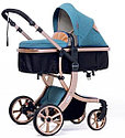 Детская коляска для детей Aimile 2в1 прогулочная для новорожденных трансформер универсальная всесезонная, фото 3