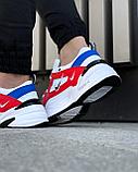 Кроссовки Nike m2k бел син крас 202-24, фото 5