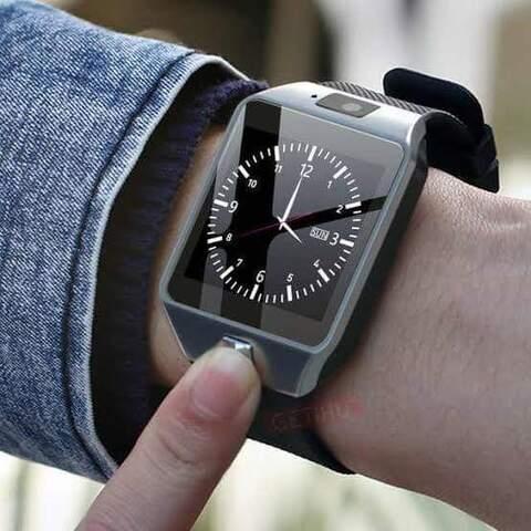 Умные часы [Smart Watch] с SIM-картой и камерой DZ09 (Серебряный с чёрным) - фото 3 - id-p104264941