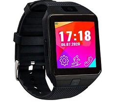 Умные часы [Smart Watch] с SIM-картой и камерой DZ09 (Черный)