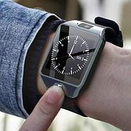 Умные часы [Smart Watch] с SIM-картой и камерой DZ09 (Серебряный с чёрным), фото 3