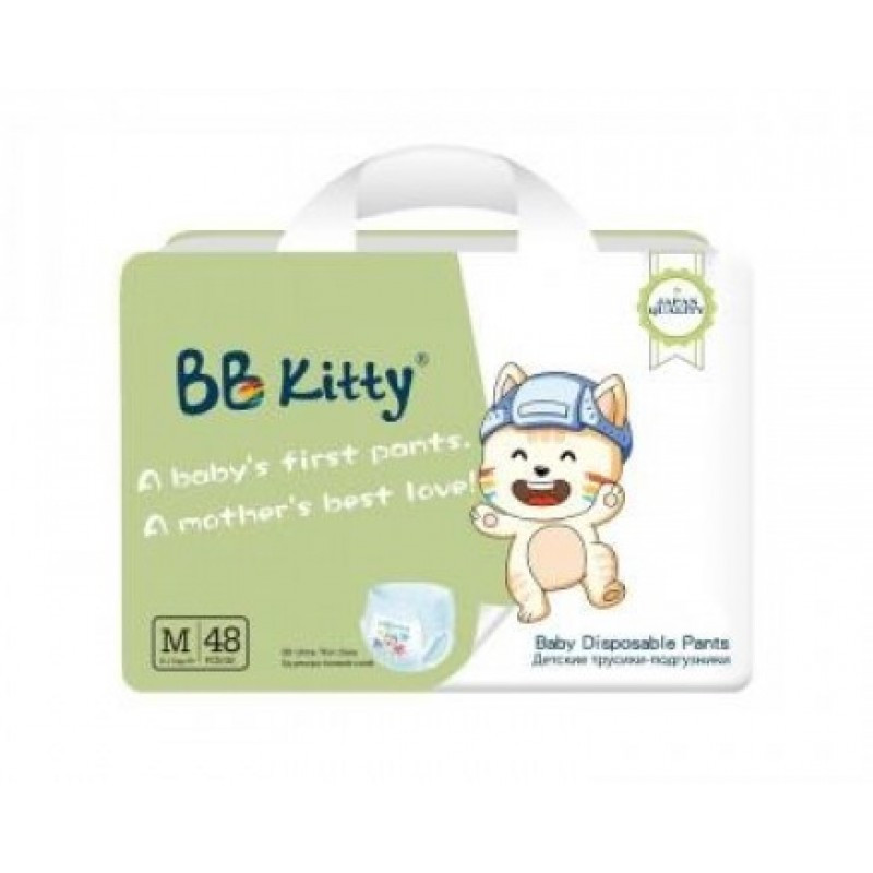 Детские подгузники Bby Kitty M (6-11 кг), 48 шт.